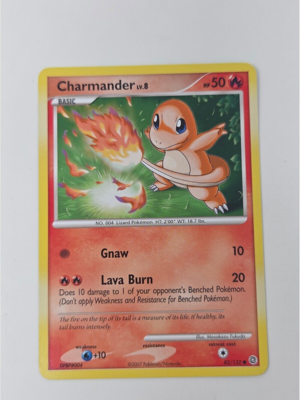 Pokémon Charmander LV.8 82/132 2007 Card Diamond & Pearl Series Fire Type
